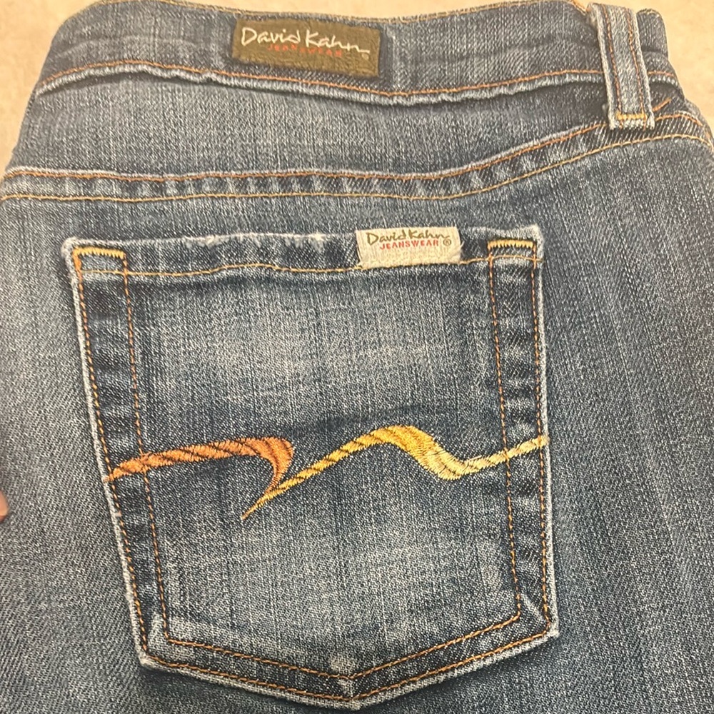 David KAHN Wide Leg Capri Jeans Sz 14  Premium Denim Vintage. NWOT.